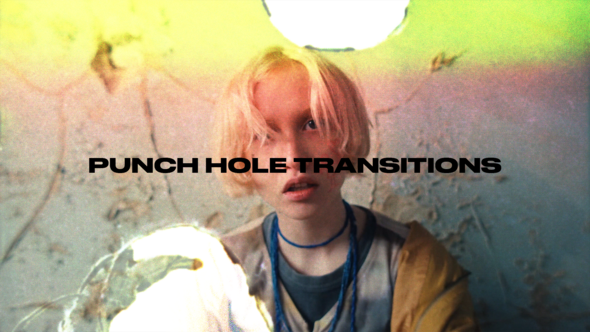 Punch Hole Transitions Elements template preview