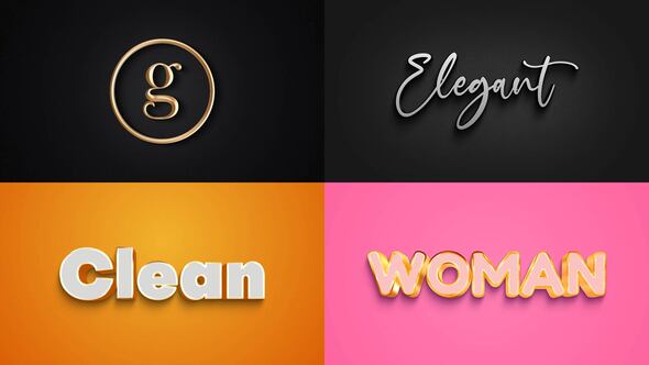 Text Effect - Elegant Style 01 Titles template preview