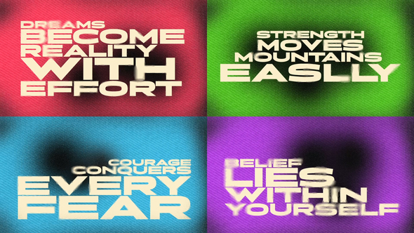 Noise Text Transitions Elements template preview