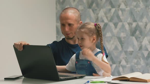 Slow Motion Closeup Dad Shows alt