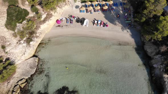 mediterranean sea with drone alt