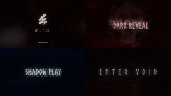 Horror Logo for After Effects Logo Stings template preview