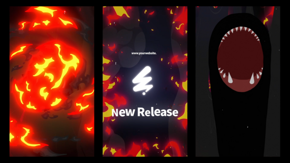 Horror Monster Logo Opener for After Effects Logo Stings template preview