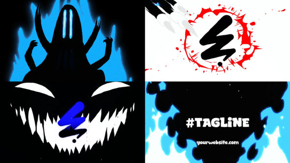 Helloween Monster Logo Opener  for After Effects Logo Stings template preview