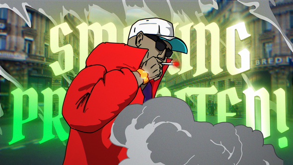 Smoking Character Transition Openers template preview