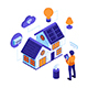 Isometric Smart Home Automation System and IoT Devices 