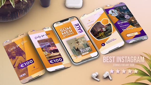 Vertical Reels Product Promo template preview