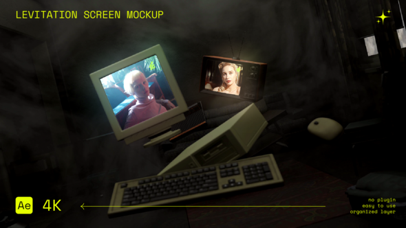 Levitation Screen Mockup broadcast-packages template preview