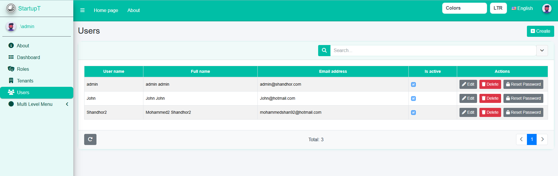 AgencyST - Angular 15 / .Net 9 / Startup Template - Admin Panel ...