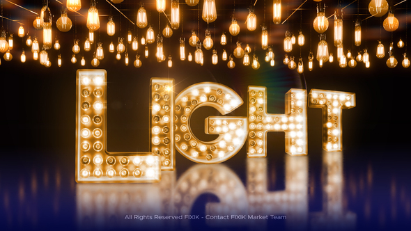 Lights Typeface | AE Titles template preview