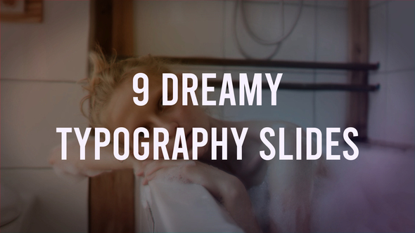 Dreamy Typography Slides Titles template preview
