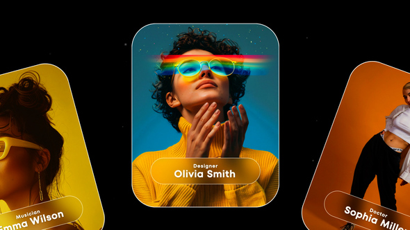 Carousel Slides Animation Pack Video Displays template preview