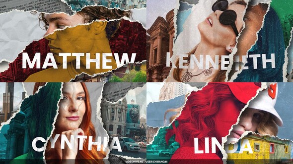 Collage Elements Opener Openers template preview