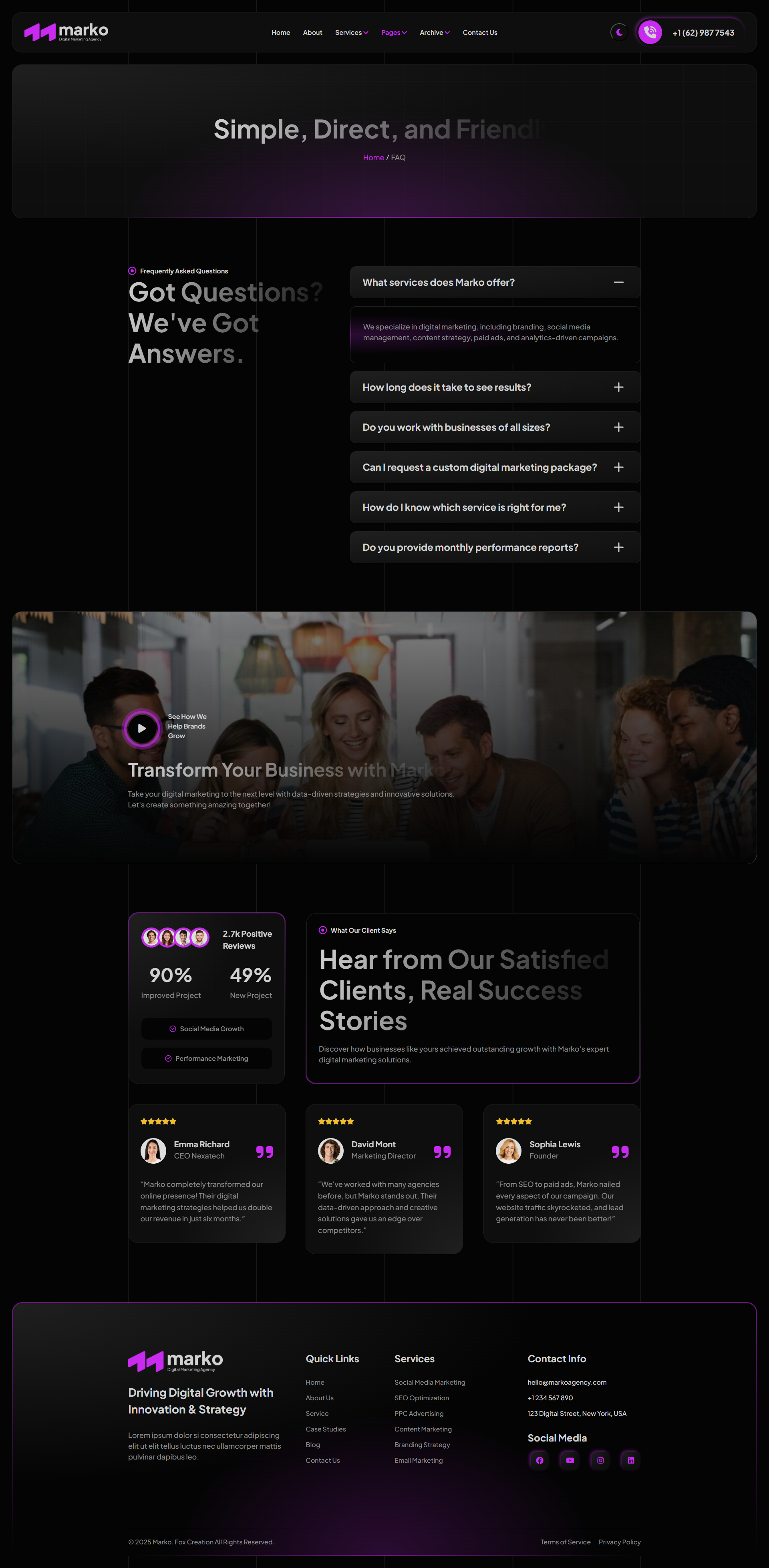 Marko Digital Marketing Agency React Vite Template by Fox_Creation