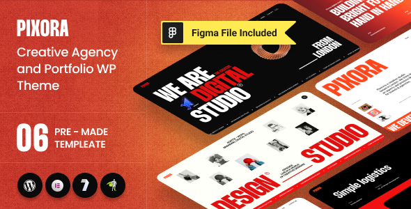 Pixora – Creative Agency & Portfolio WordPress Theme