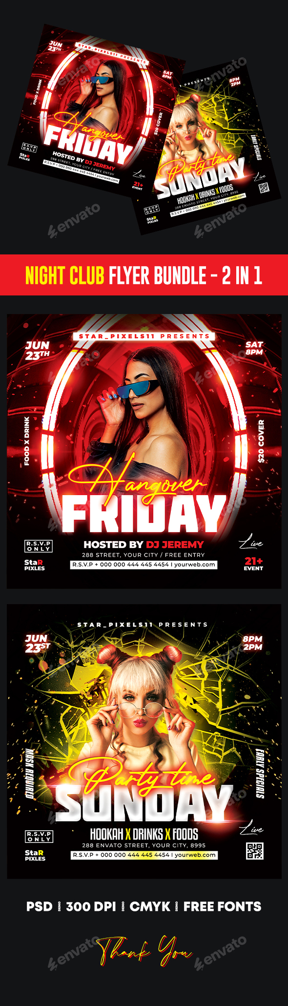 Night Club Flyer Bundle