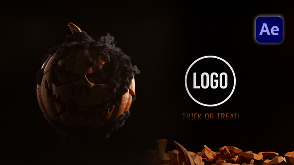 Pumpkin Explosion Reveal Logo Stings template preview