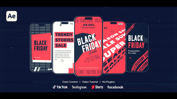 Black Friday Reels & Stories Product Promo template preview