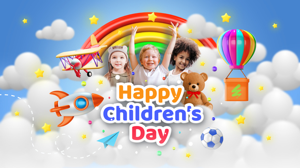 Happy Childrens Day Openers template preview