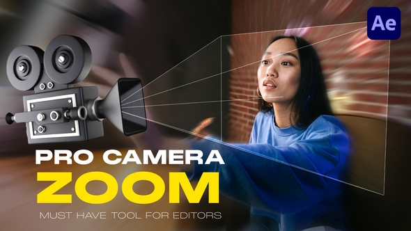 Pro Camera Zoom | Realistic Zoom & Handheld Camera Motion for After Effects Elements template preview