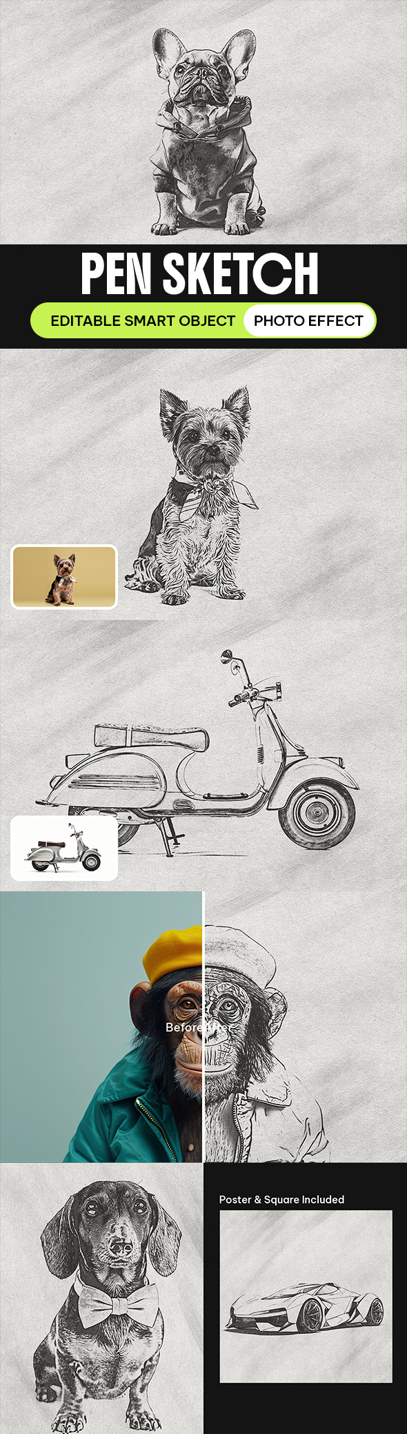 Pen Sketch Photo Effect