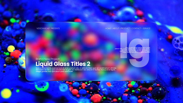Liquid Glass Titles II Titles template preview