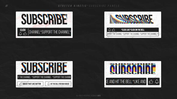 Stretch Kinetic Subscribe Panels Titles template preview