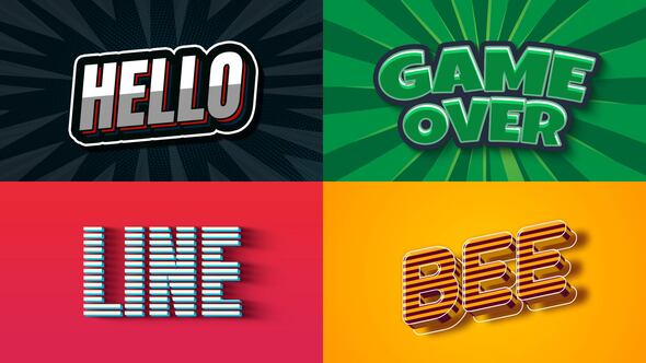 Text Effect - Vintage Style 01 Titles template preview