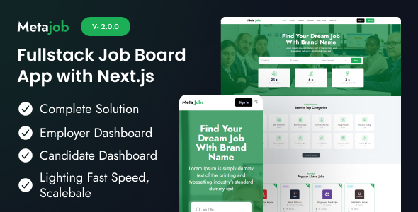 Metajob- Fullstack Job Board App with Nextjs