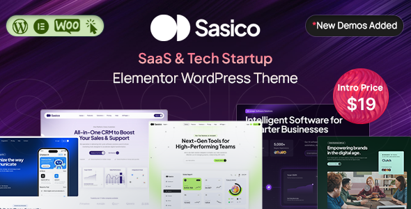 Sasico - SaaS & Tech Startup WordPress Theme