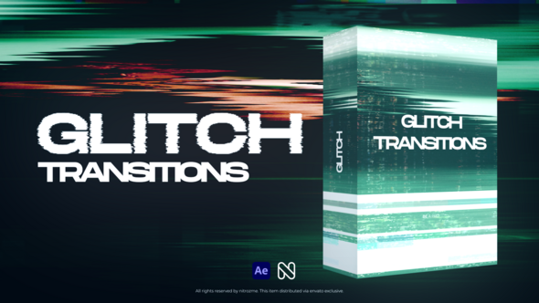 Glitch Transitions Elements template preview