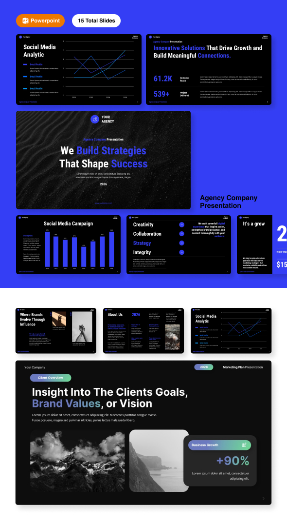 Agency Company Presentation PowerPoint Template