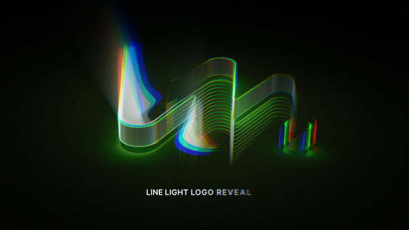 Line Light Logo Reveal Logo Stings template preview