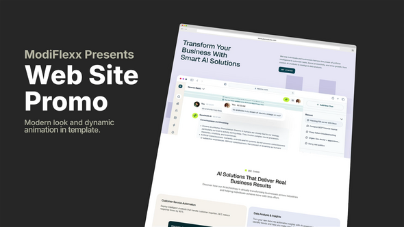 Web Promo Showcase Product Promo template preview