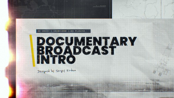 Documentary Broadcast Intro Openers template preview