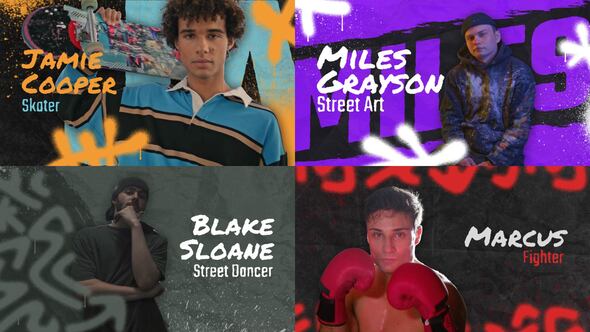 Freeze Frame Video Displays template preview