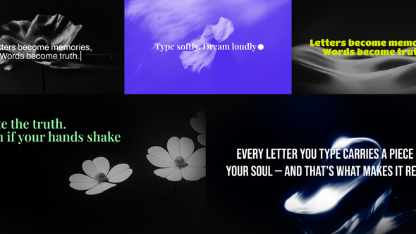 Typewriter Podcast Opener Titles template preview