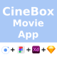Online Movie Streaming & Booking ANDROID + IOS + FIGMA + Sketch | UI Kit | CineBox | Ionic 
