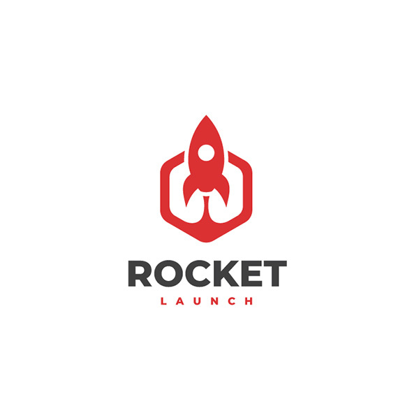 Rocket Launch Logo Template