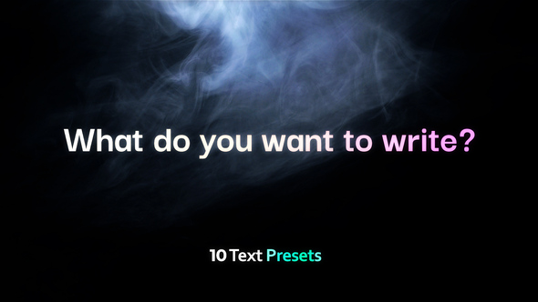 Text Scene Titles template preview