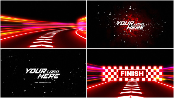 Race Logo Animation Logo Stings template preview