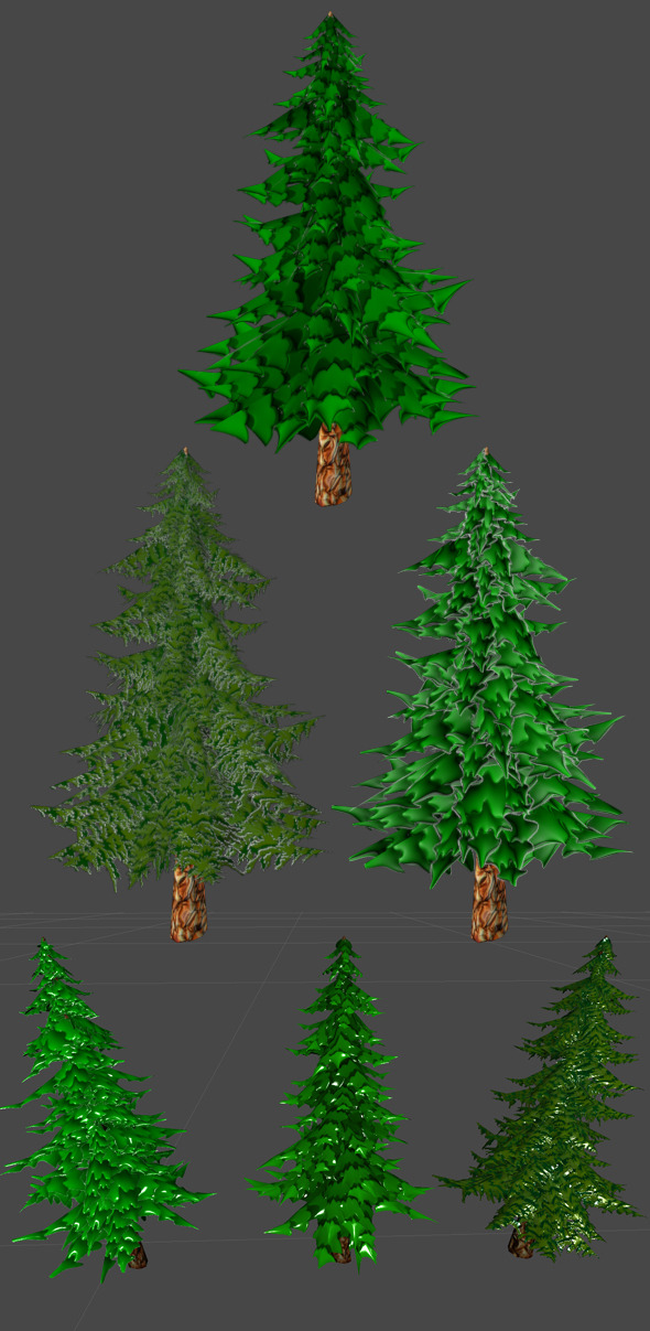 Toon Pine Tree - 3Docean 5513624