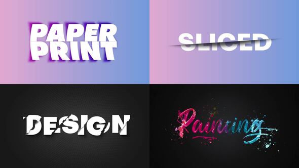 Text Effect - Artistic Style 02 Titles template preview