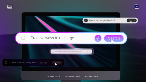 Search Bar Elements template preview