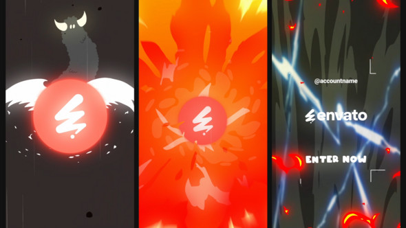 Horror Monster Logo Opener for After Effects Logo Stings template preview