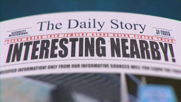 Newspaper Product Promo template preview