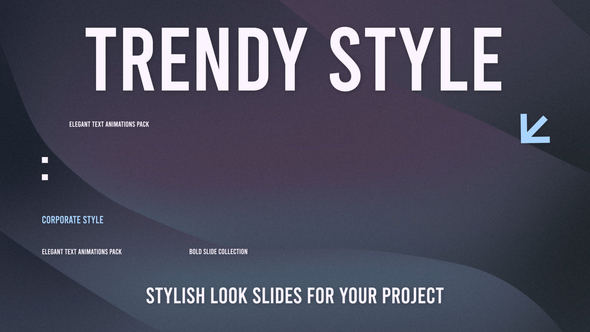 Minimal Corporate Typography Titles template preview