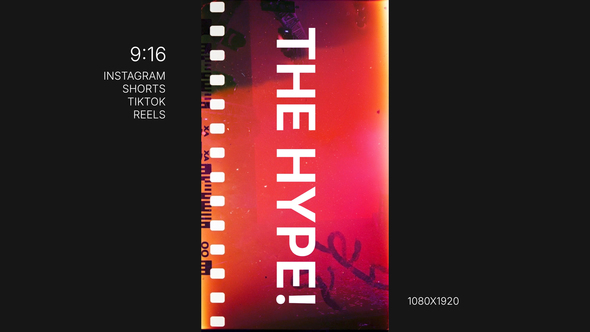 Instagram Vertical Typography broadcast-packages template preview