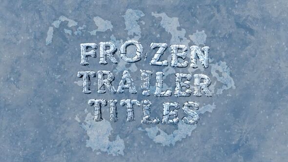 Frozen Trailer Titles Titles template preview