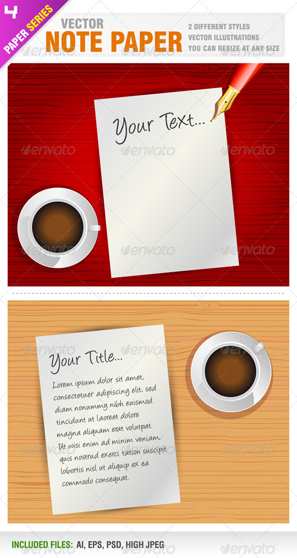 Note Paper - Backgrounds Decorative